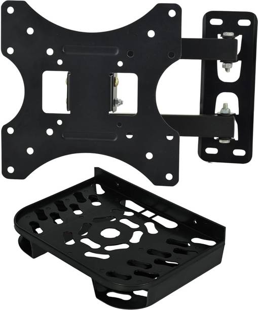 RISSACHI Wall Mount Stand for 17 to 32-inch LCD LED TV with Double Remote Holder Full Motion TV Mount