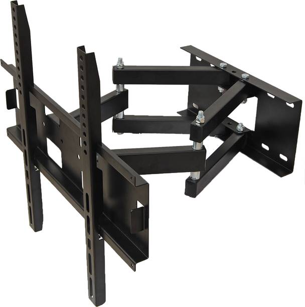 Unico Heavy Duty Dual Arm TV Wall Mount for 23 to 55 Inch LED/LCD TV (Black) Full Motion TV Mount