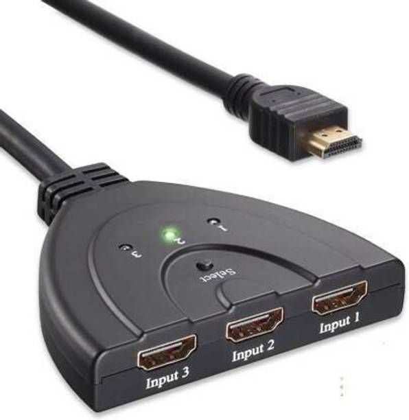 Sancy  TV-out Cable HDMI Switch, 3 Port 4K HDMI Switch with High Speed Switch Splitter Pigtail Cable