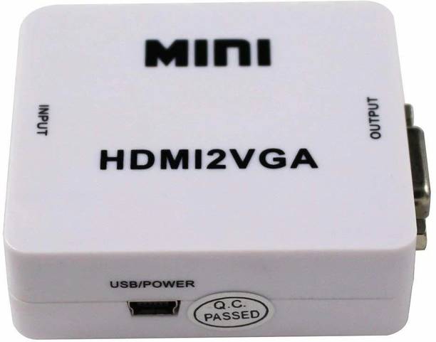 Tobo  TV-out Cable Mini HDMI to VGA Converter with Audio HDMI2VGA 1080P Adapter Connector TD-660VC