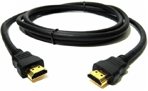 AuraZen  TV-out Cable 4K Ultra HD HDMI Male to Male Cable (Black) -Compatible with Laptop, PC,DTH & TV