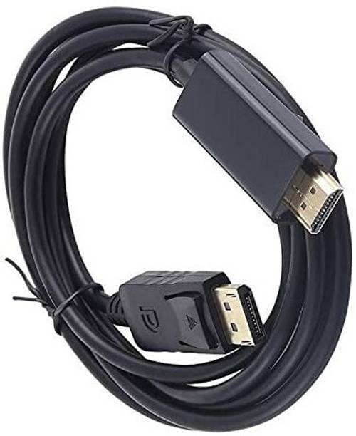 BALRAMA  TV-out Cable 1.6 Meter Display Port (DP) Male to HDMI Male Cable 1080P Full HD Video