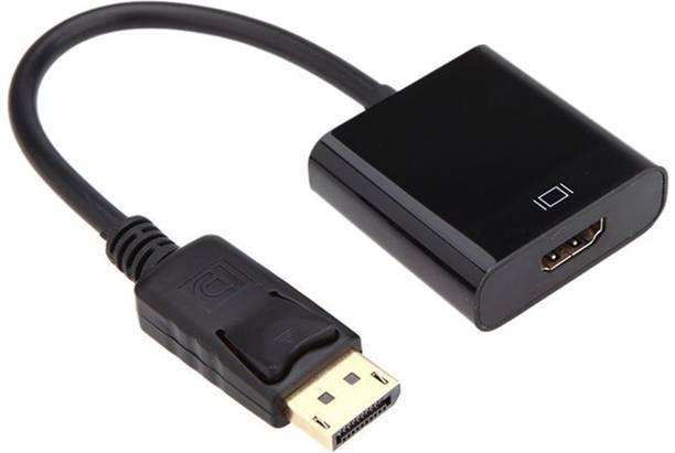 RRCART  TV-out Cable DP Male to HDMI Female Adapter Converter 4K for HDTV Monitor Projector 1080p