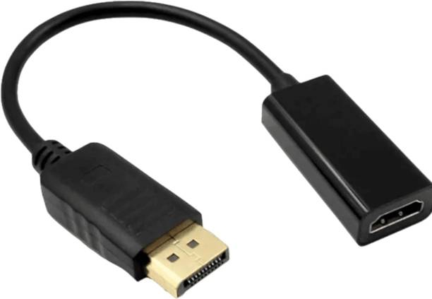 TECHON  TV-out Cable Display Port DP Male to HDMI Female Adapter Cable