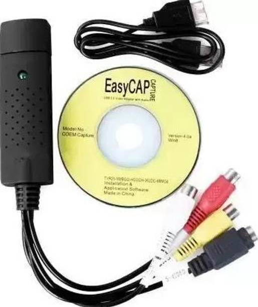 RyzCare  TV-out Cable Ezcap USB2.0 AV S Video Capture Card DVD VHS DVR 8mm Analog Audio Video Recorder