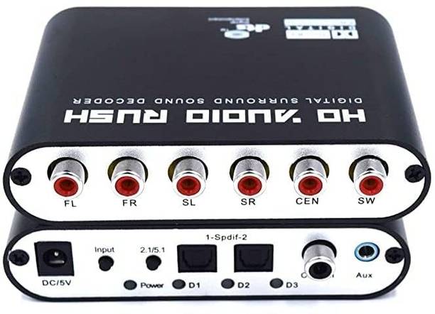 RyzCare  TV-out Cable HD Audio Rush 5.1 Audio Decoder Digital to Analog Decoder Optical SPDIF