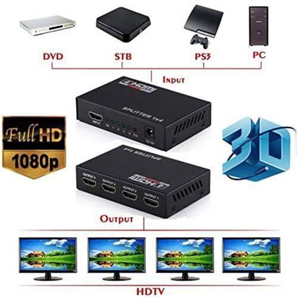 PSE  TV-out Cable 1x4 HDMI Splitter 4 Ports