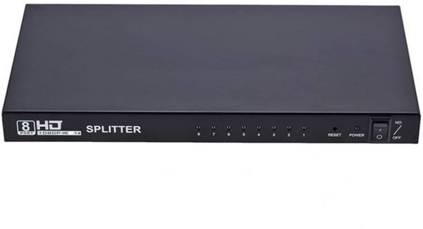 BKC  TV-out Cable HDMI 2.0 Splitter 1x8 – 4K UHD HDMI Switch 1 Input to 8 Output