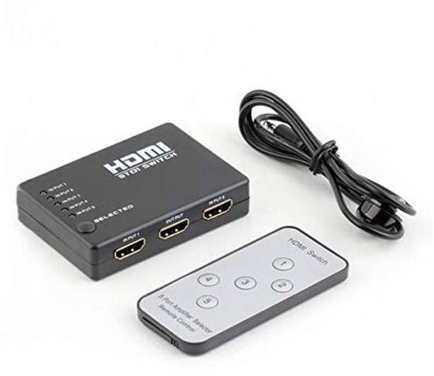 AlexVyan  TV-out Cable 5 Port HDMI Switch HDMI Splitter Box with IR Wireless Remote
