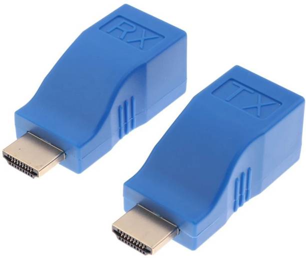 GoodsBazaar  TV-out Cable HDMI Extender to RJ45 Over Cat 5e/6 Network LAN Ethernet 3D HDMI Adapter