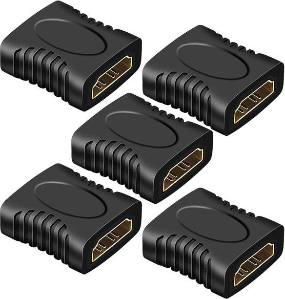 Carecase  TV-out Cable PACK OF 5 HDMI Extender Female to Female Jointer Coupler Extender for HDTV