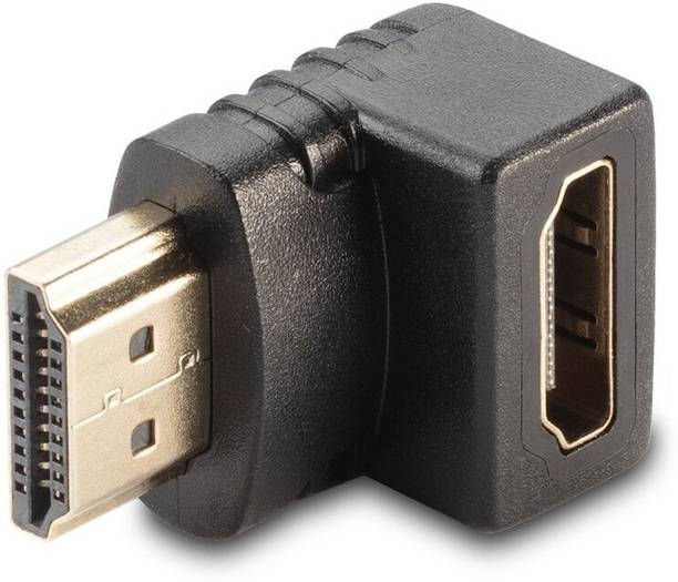 Lynacz  TV-out Cable TV-out Cable L SHAPE 90 DEGREE HDMI Male To HDMI Female Gold Plated Connector