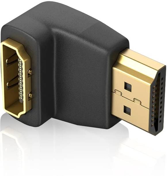 ZENIFY  TV-out Cable L SHAPE HDMI Male To Female Gold-Plated Connector