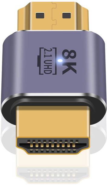 microware  TV-out Cable HDMI Male to Male Adapter 8K, HDMI 2.1 Adapter 48Gbps UHD HDMI Connector