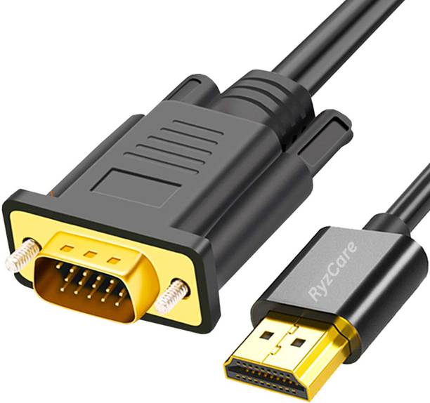 RyzCare  TV-out Cable HDMI to VGA, 6FT Gold-Plated HDMI to VGA Cable Male to Male