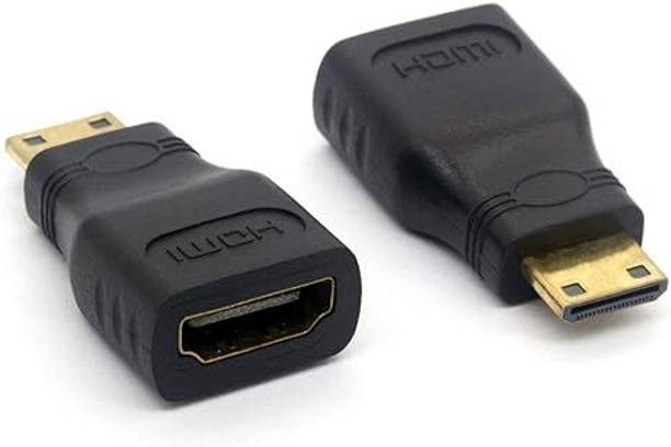 RAREGEAR  TV-out Cable Gold Plated HDMI Female to HDMI Male Connector Audio Vedio Adpater Pack of 3