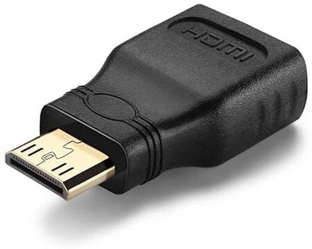 RAREGEAR  TV-out Cable Gold Plated HDMI Female to HDMI Male Connector Audio Vedio Adpater Pack of 1