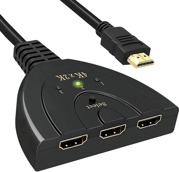 Sancy  TV-out Cable HDMI Splitter 3 in 1 Out, 3-Port HDMI Switcher Selector with Pigtail HDMI Cable