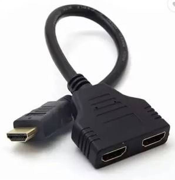 TECHGEAR TV-out Cable Cable 1x2, HDMI Splitter 1 in 2 Out 4K, HDMI Splitter for Dual Monitors