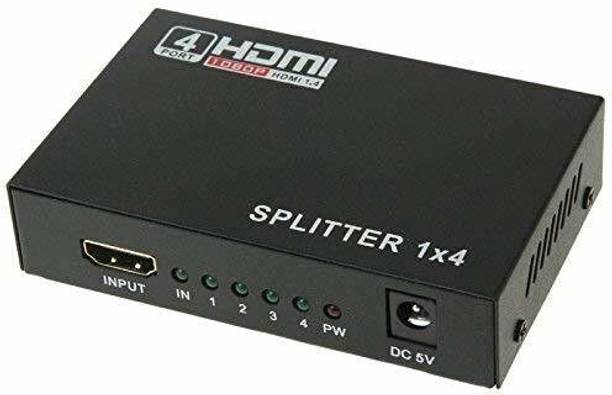 Tobo  TV-out Cable Splitter 1x4, HDMI Splitter 1 in 4 Out, HDMI Splitter Supports Full HD1080P 4K and 3D