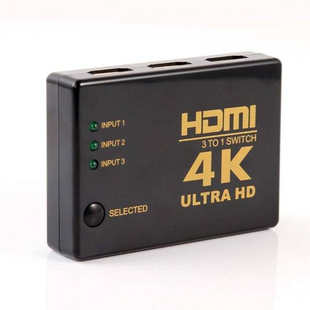 BKC  TV-out Cable 4K Ultra HD 3D 5 Port HDMI Splitter Switch Hub HDTV Video