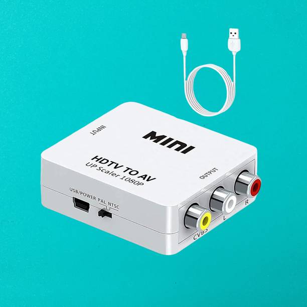SDMINITEK  TV-out Cable MINI HDMI 2 AV Up Scaler 1080P Video Converter.