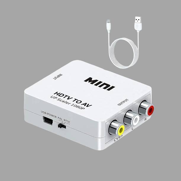 SDMINITEK  TV-out Cable MINI HDMI2AV Up Scaler 1080P Video Converter