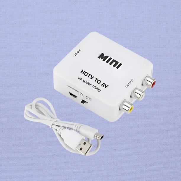 SDMINITEK  TV-out Cable MINI HDMI2AV UP Scaler 1080p Video gaming Adapter