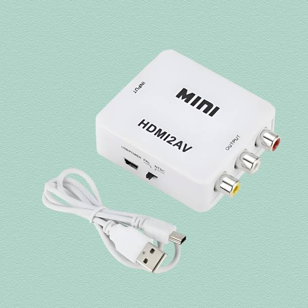 SDMINITEK  TV-out Cable HDMI to AV Converter with Audio | Mini HDMI2AV | HDMI to RCA for TV/Projector