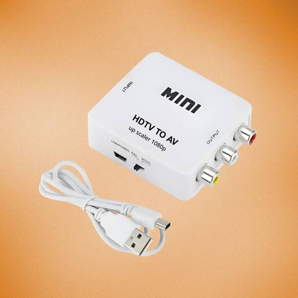 SDMINITEK  TV-out Cable HDMI to AV Converter 1080p | Mini HDMI2AV to RCA Adapter for TV