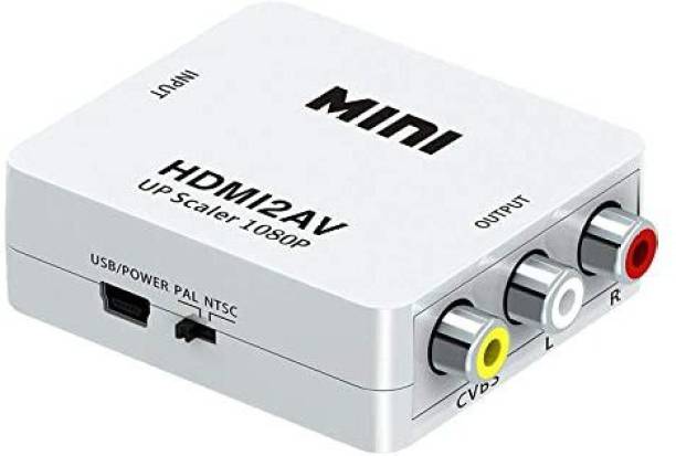 Mak World  TV-out Cable HDMI to AV 3 RCA CVBS Composite Video Audio Converter Adapter 1080P