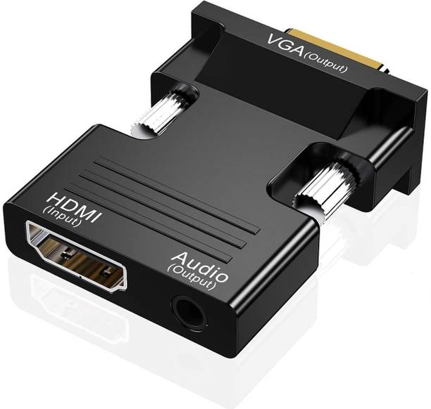 OG X NEXSA  TV-out Cable HDMI to VGA Adapter with Audio HDMI Female to VGA Male Video Converter