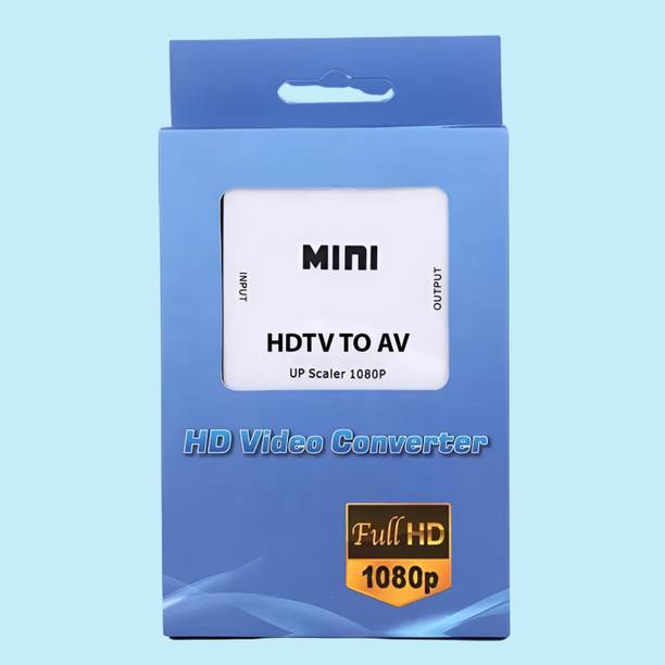 SDMINITEK  TV-out Cable HDMI to AV Converter | HDMI2AV 1080P Converter| HDMI to RCA Video Audio Adapter