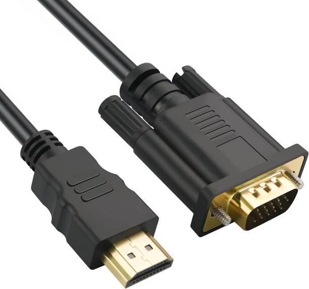 RuhZa  TV-out Cable 1080P Hdmi Male To Vga Male Active Video Converter Cord