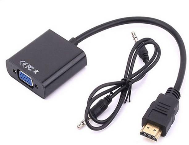 TERABYTE TV-out Cable hdmi to vga adapter converter 1080p digital to analog video audio adaptor for ps
