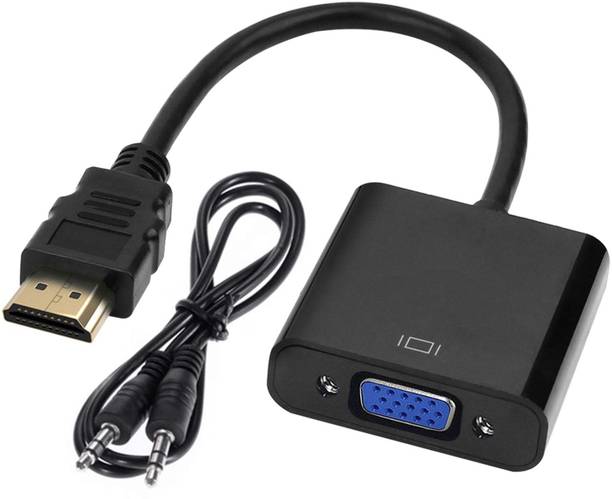 NeroEdge  TV-out Cable HDMI to VGA Adapter with 3.5mm Audio Cable Full HD 1080P