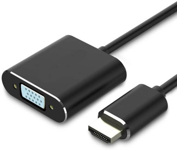 Mak World  TV-out Cable Original HDMI to VGA Converter Adaptor with Audio Pihen