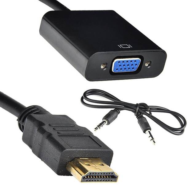 HL Technology  TV-out Cable Best Selling HDMI to VGA Converter Adapter Cable with Audio