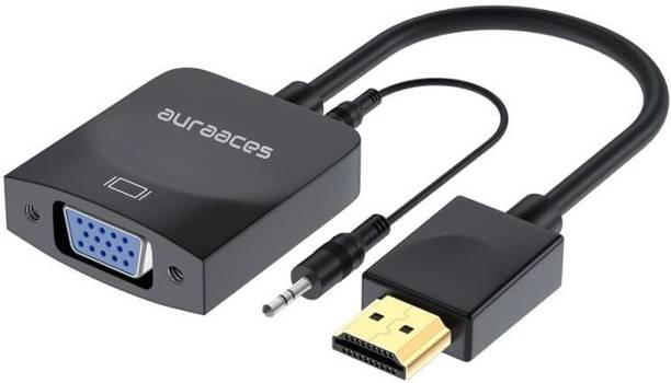auraaces  TV-out Cable Hdmi To Vga Converter With Aux Converter