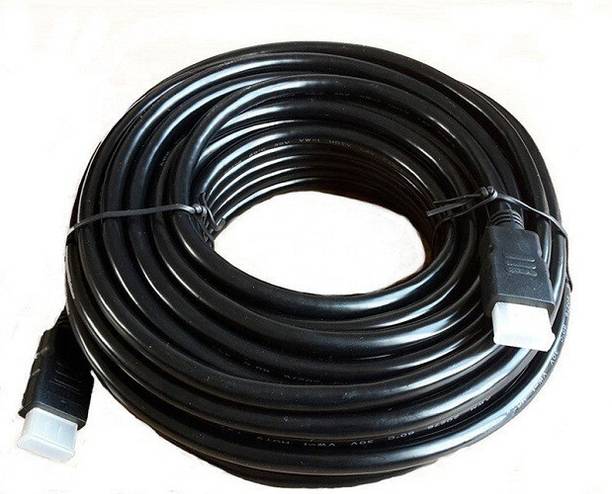 TERABYTE  TV-out Cable HDMI Cable Male to Male 1.4v HD 1080p for LCD TV, PC and Laptop (20 Meter Black)