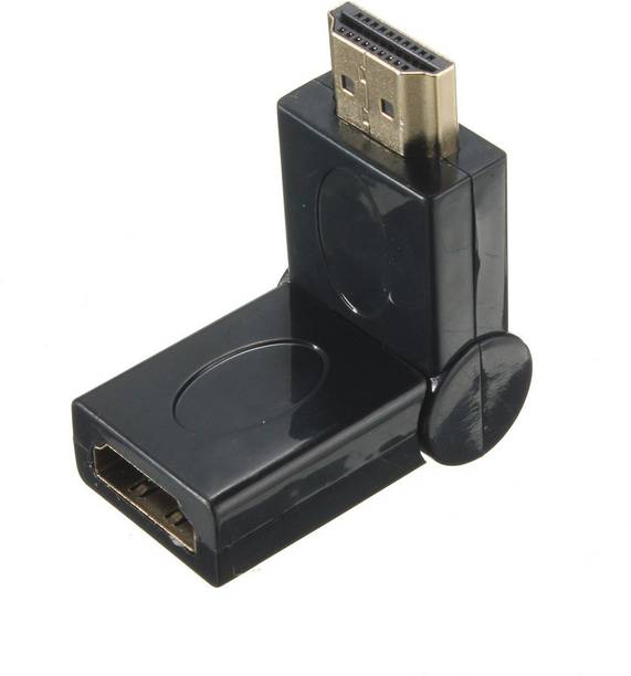 LipiWorld  TV-out Cable (Pack-2) 90-180 Degree HDMI Male to Female Gold Plated Adapter/Connector