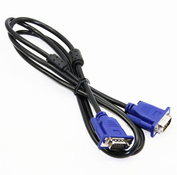 WONDER CHOICE  TV-out Cable 1.5 Meter Long 15 Pin Male to Male VGA Cable For Connecting Laptop PC to Monitor TFT LCD LED TV