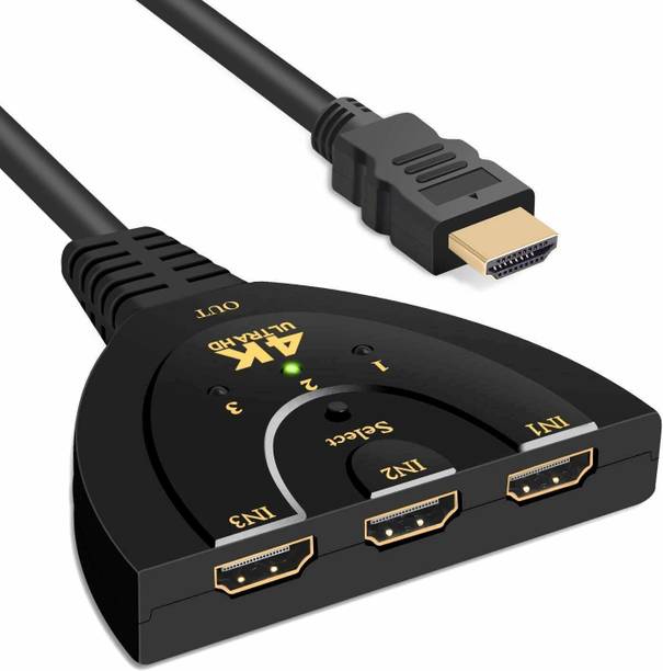 BALRAMA  TV-out Cable New Arrival New Arrival HDMI Splitter Switch with 3 Port Input, 1 Output 3x1 Swi