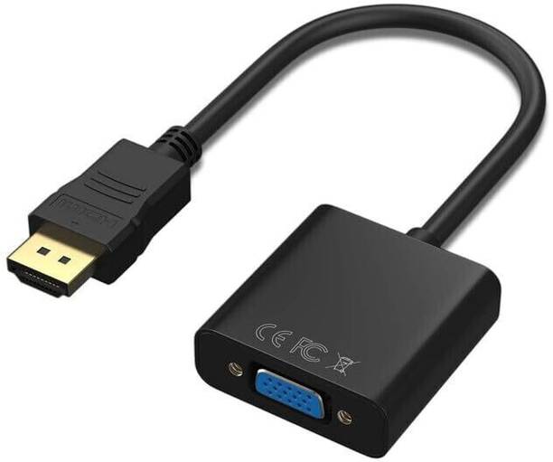 BKC  TV-out Cable HDMI to VGA Adapter Cable – Plug & Play Video Converter for Monitor Projector