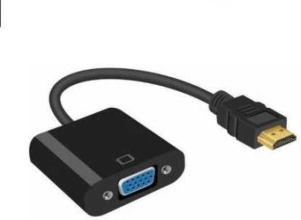 TERABYTE TV-out Cable Hdmi To Vga Converter Adapter Cable The Simplest Converter (Black) HDMI Adapter