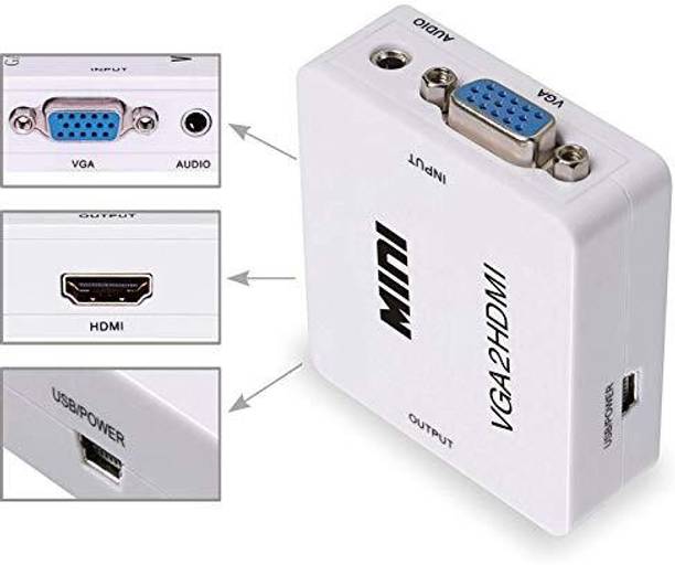 JDS PREMIUM  TV-out Cable MINI VGA 2 HDMI HD Video Converter