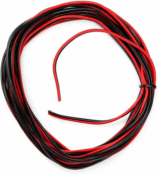 XENOAHS  TV-out Cable TV-out Cable Flexible 2 Core PVC Insulated Copper Speaker Wire (Red&Black)