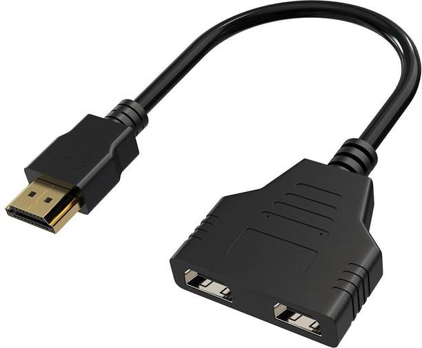 NEXZIA  TV-out Cable HDMI Cable Splitter 1 in 2 Out HDMI Splitter Adapter Cable/HDMI to Dual HDMI