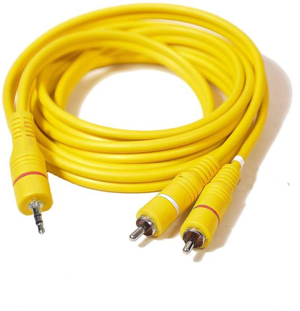 R3 GERMAN  TV-out Cable Stereo Aux 3.5mm to 2 RCA Male AV cable for Speaker Microphone HDTV Home Theatre