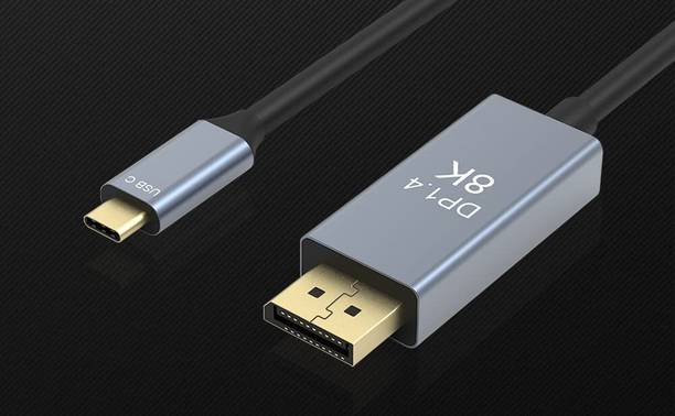 Carecase  TV-out Cable USB C to Displayport Cable 8K 60Hz,4K 144Hz Thunderbolt 3 to Displayport Cable